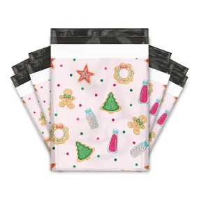 10x13 Christmas Cookie Designer Poly Mailers Shipping Envelopes Premium Printed Bags