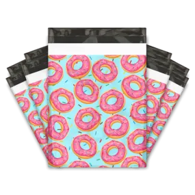 10x13 Extra Thick Heavy Duty Donut Designer Poly Mailers Shipping Envelopes Premium Printed Bags