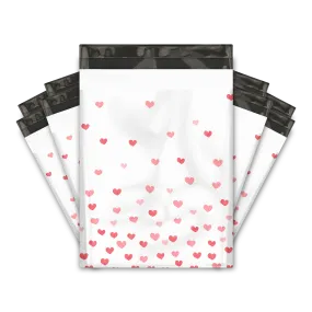 10x13 Fading Hearts Designer Poly Mailers Shipping Envelopes Premium Printed Bags