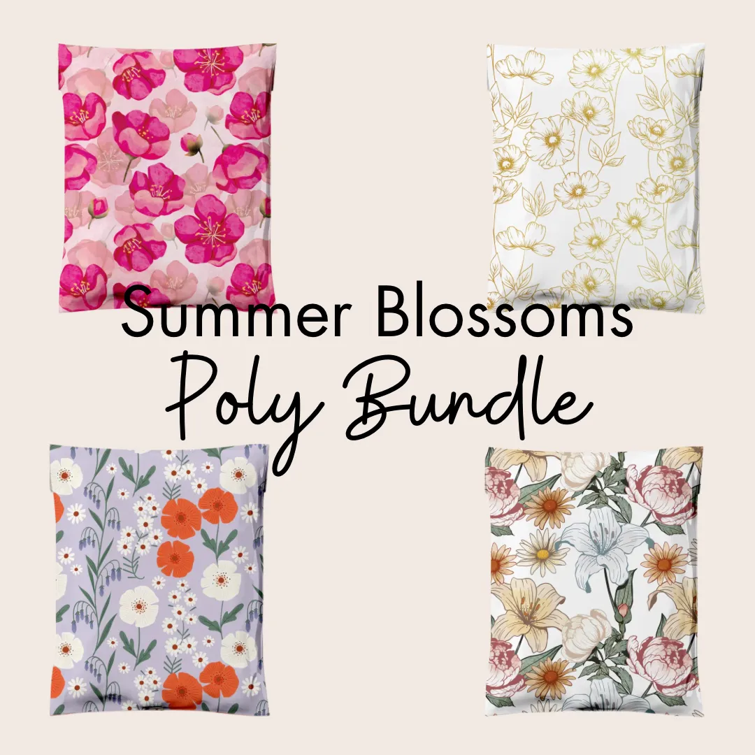 10x13 Floral Sample Pack Designer Poly Mailers Shipping Envelopes Premium Printed Bags