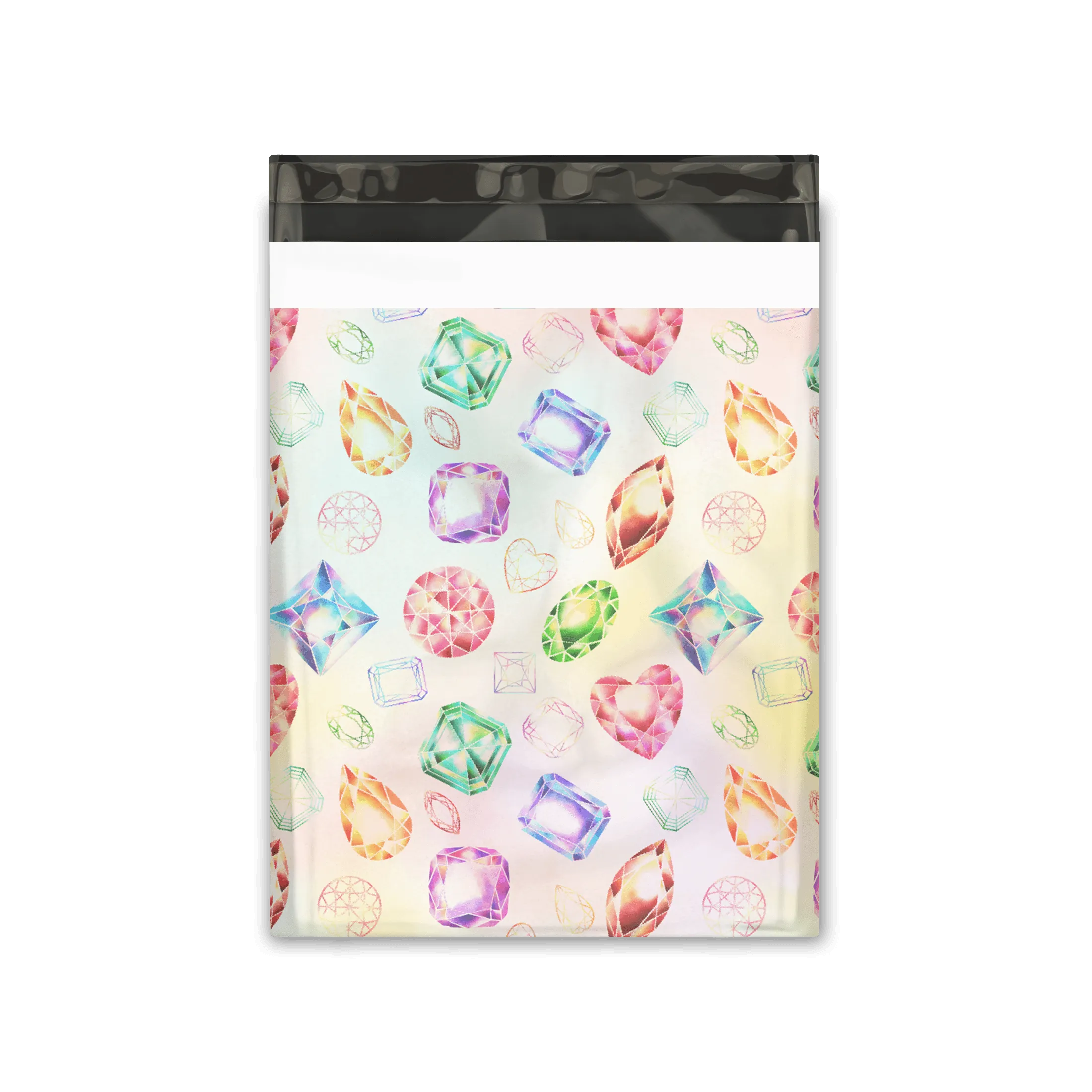 10x13 Gems & Diamonds Designer Poly Mailers Shipping Envelopes Premium Printed Bags