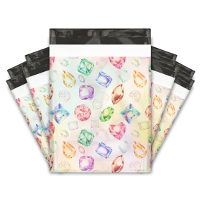 10x13 Gems & Diamonds Designer Poly Mailers Shipping Envelopes Premium Printed Bags