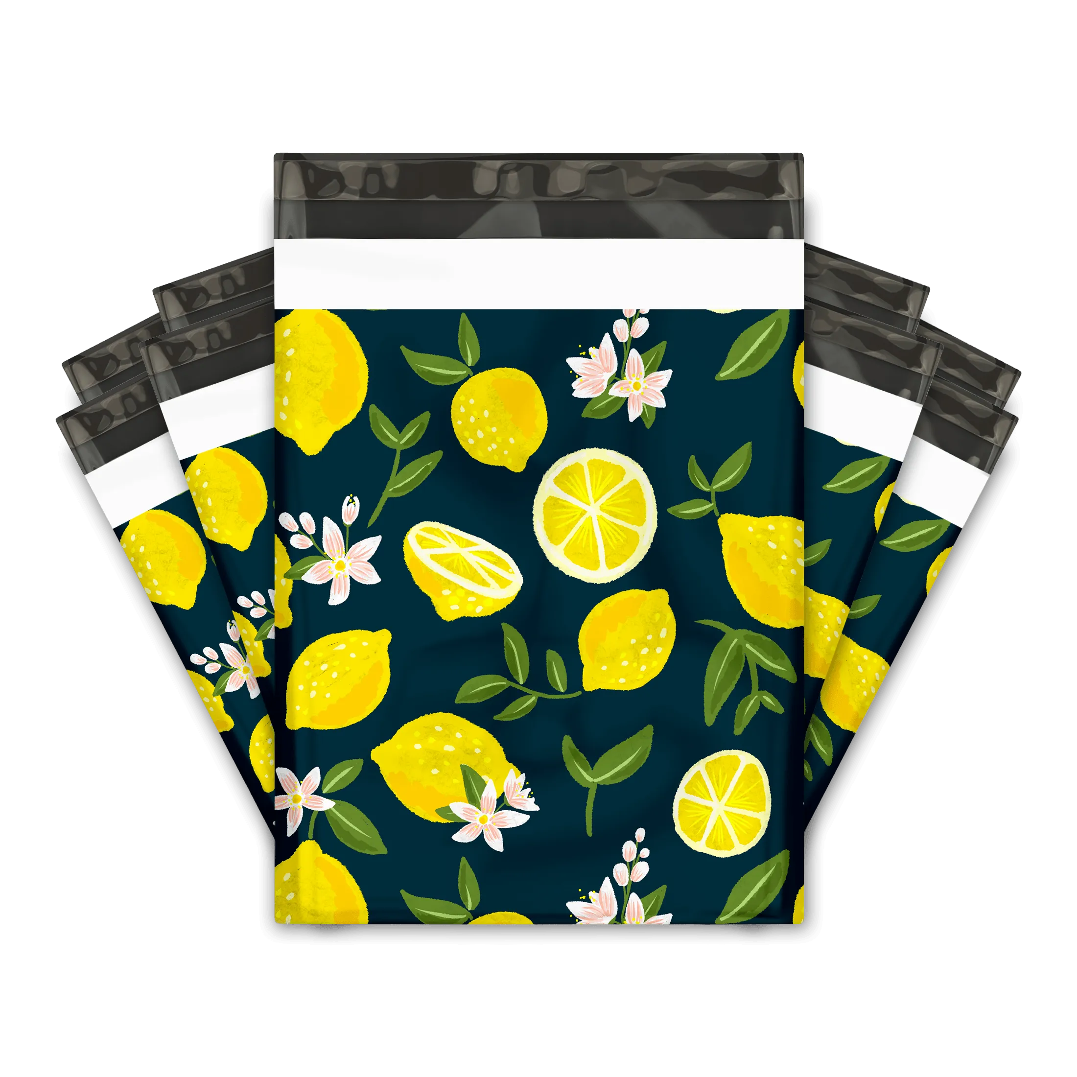 10x13 Lemons Poly Mailers Shipping Envelopes Premium Printed Bags