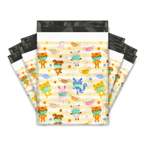 10x13 Masked Animals Poly Mailers Shipping Envelopes Premium Printed Bags