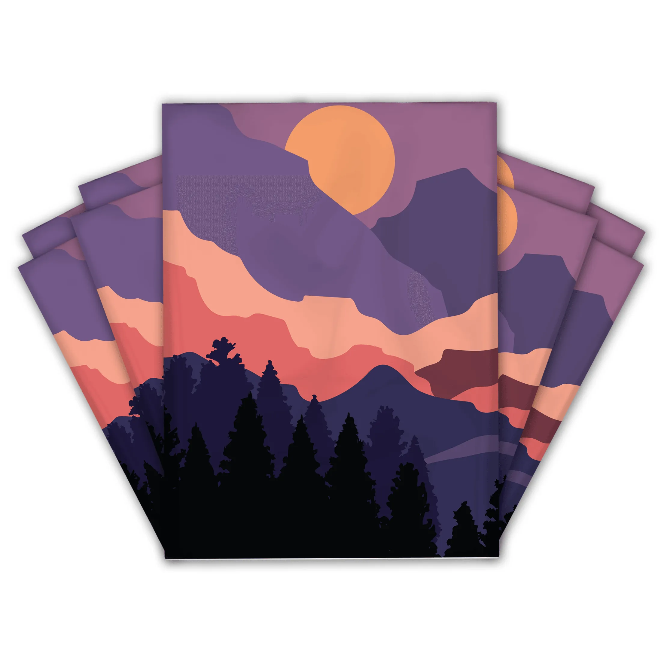 10x13 Mountain Sunset Designer Poly Mailers Shipping Envelopes Premium Printed Bags