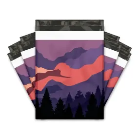 10x13 Mountain Sunset Designer Poly Mailers Shipping Envelopes Premium Printed Bags