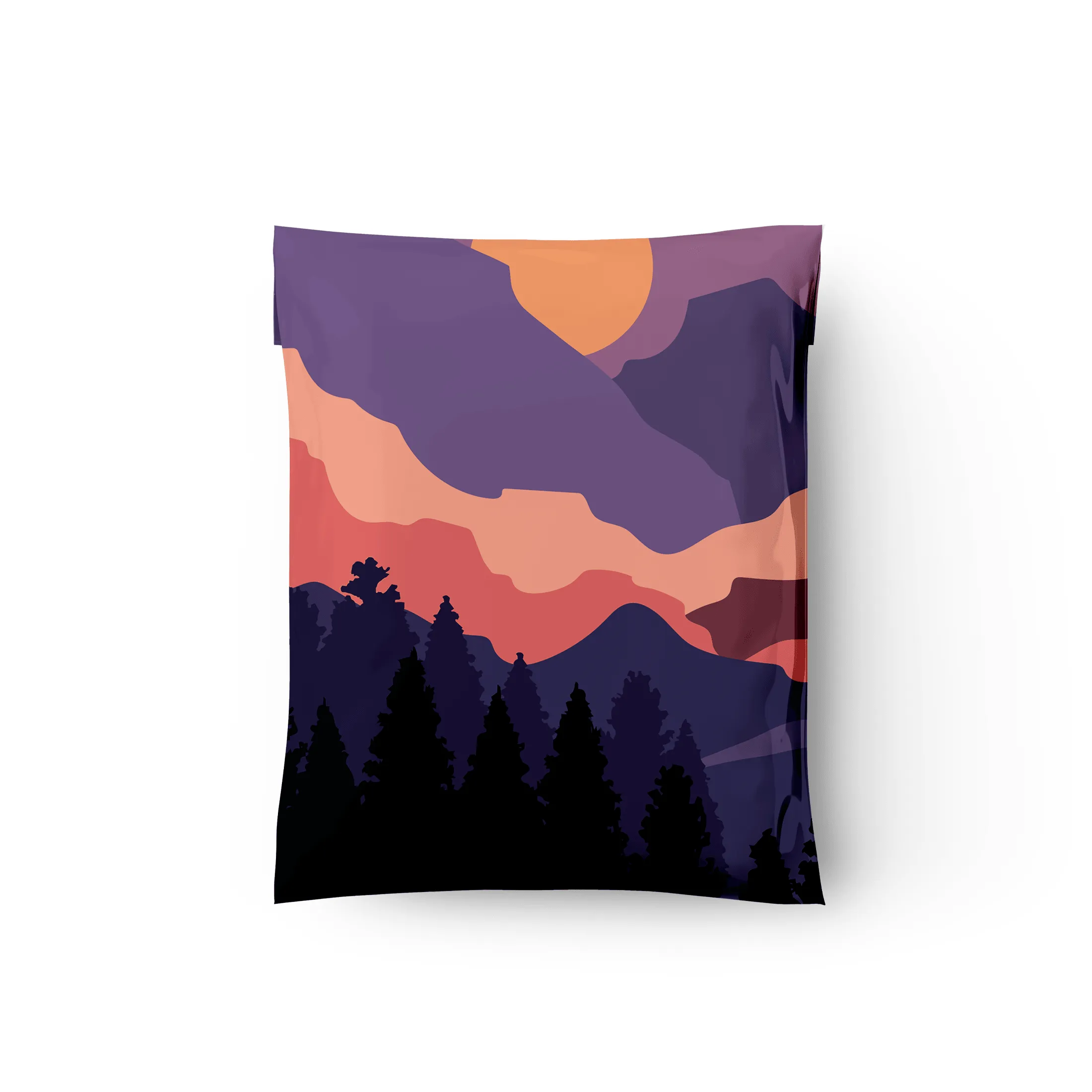 10x13 Mountain Sunset Designer Poly Mailers Shipping Envelopes Premium Printed Bags