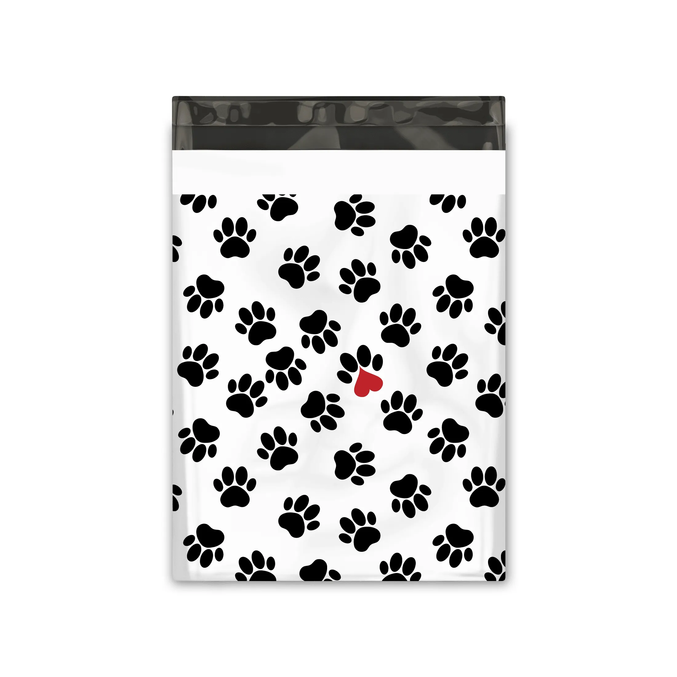 10x13 Paw Prints Designer Poly Mailers Shipping Envelopes Premium Printed Bags