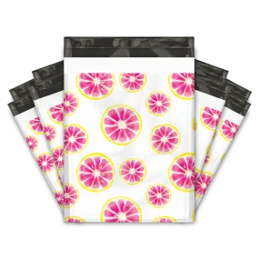 10x13 Pink Citrus Designer Poly Mailers Shipping Envelopes Premium Printed Bags