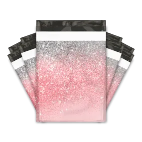 10x13 Pink Glitter Transition Poly Mailers Shipping Envelopes Premium Printed Bags