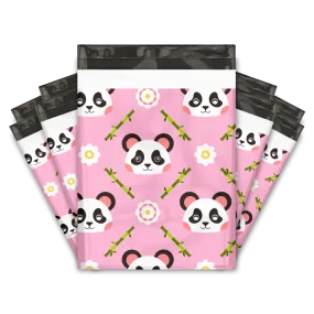 10x13 Pink Panda Designer Poly Mailers Shipping Envelopes Premium Printed Bags