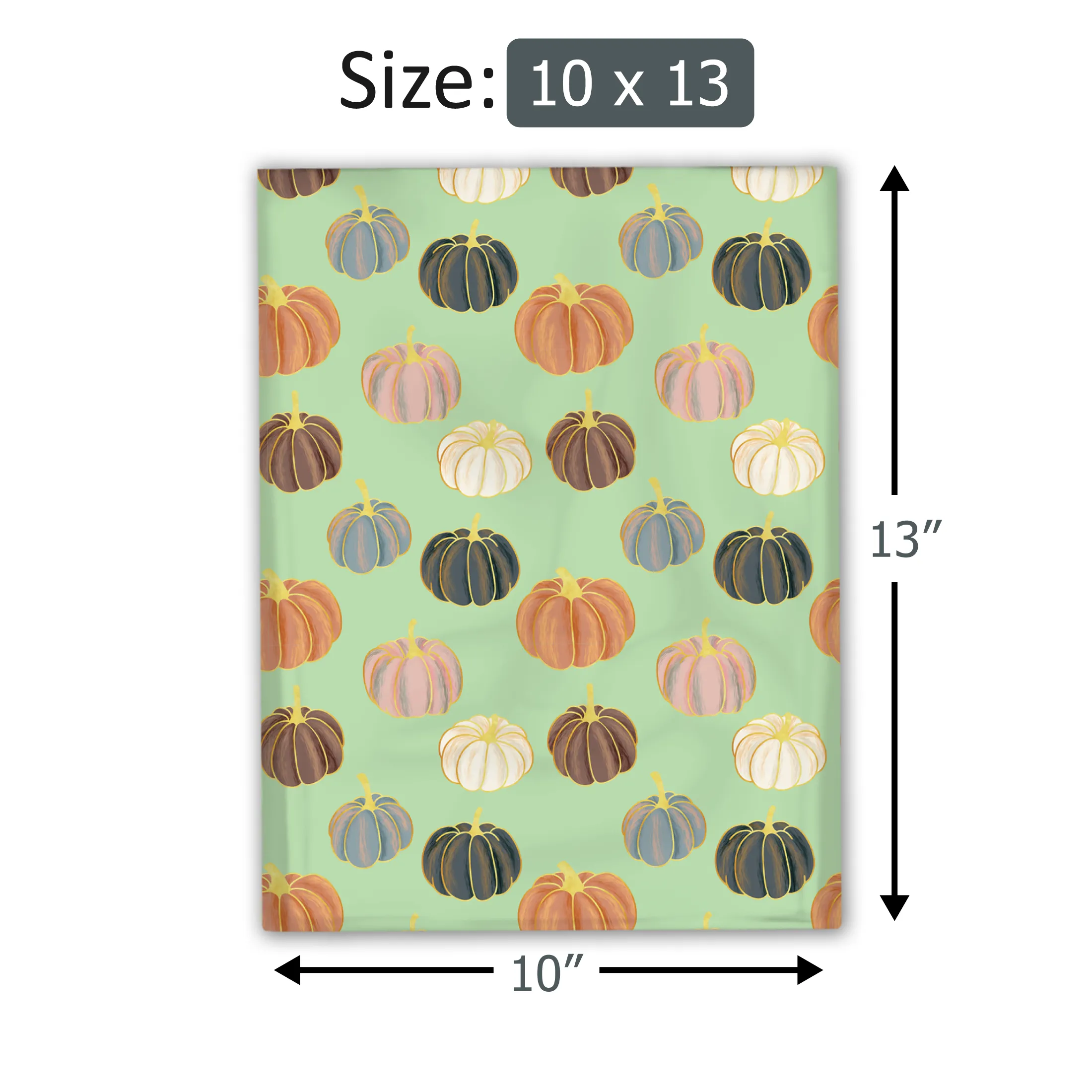 10x13 Pumpkin Patch Designer Poly Mailers Shipping Envelopes Premium Printed Bags