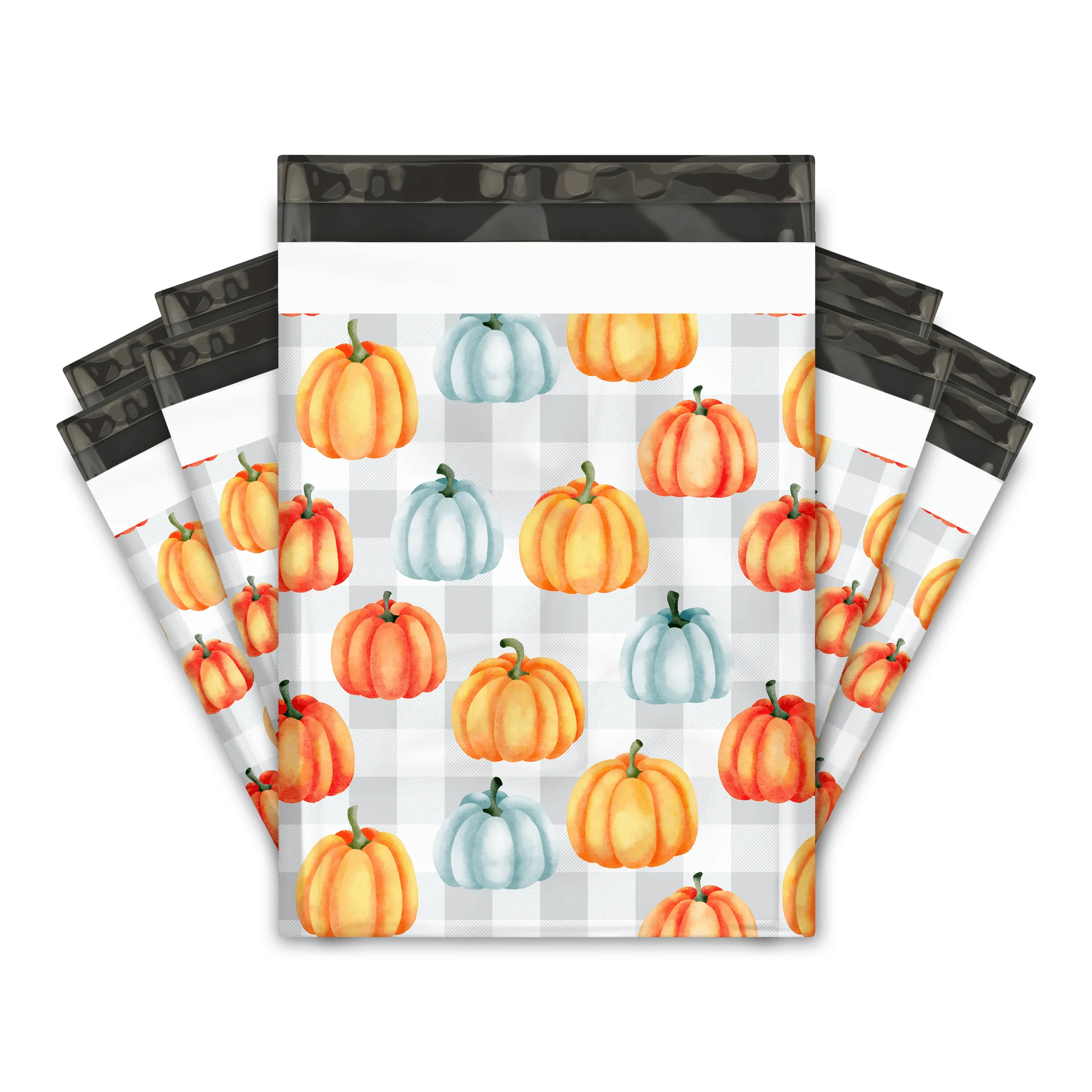 10x13 Pumpkins Designer Poly Mailers Shipping Envelopes Premium Printed Bags