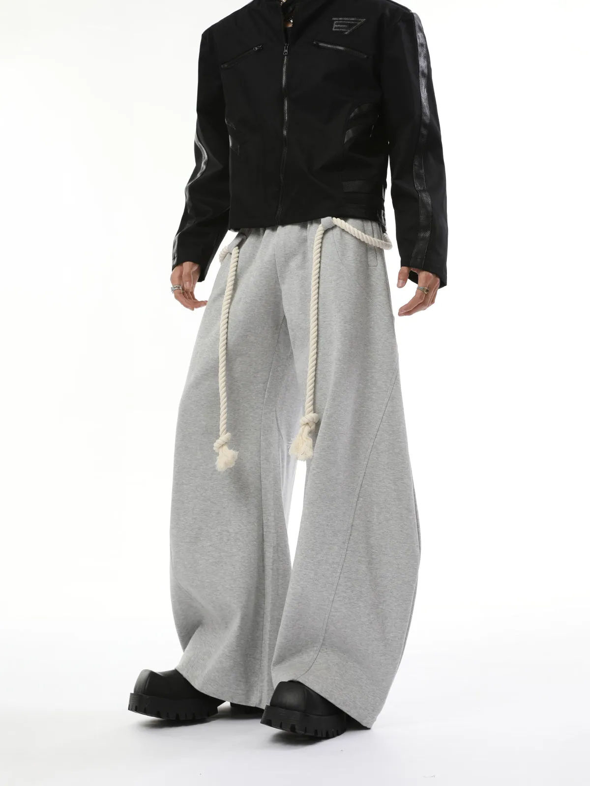 【24s Nov.】Vintage Thick Rope Machete Design Sweatpants