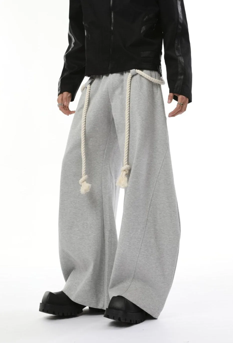 【24s Nov.】Vintage Thick Rope Machete Design Sweatpants