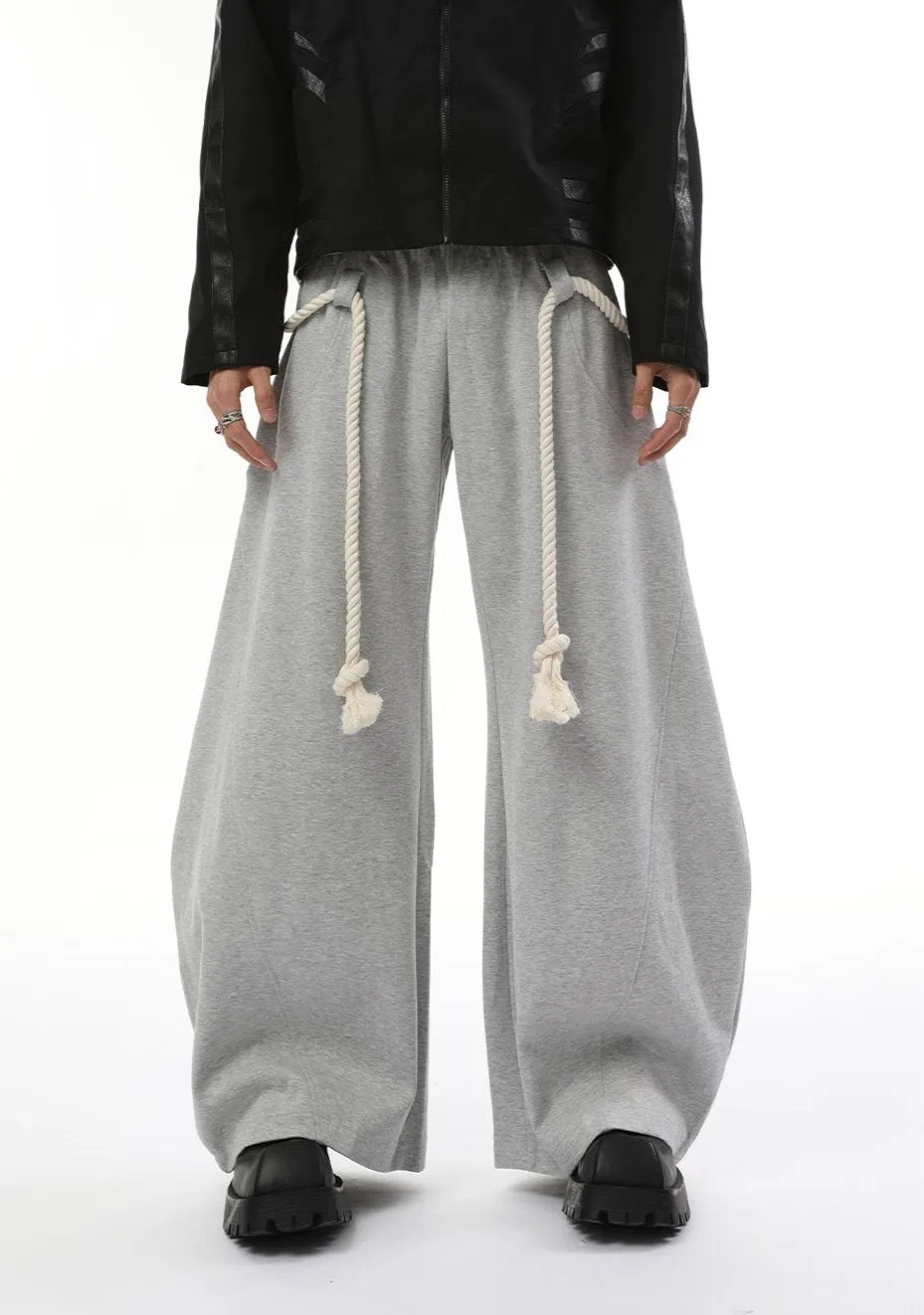 【24s Nov.】Vintage Thick Rope Machete Design Sweatpants