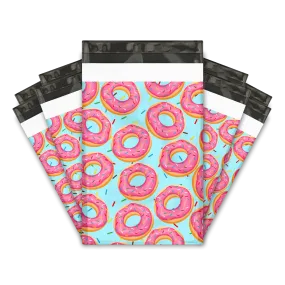 6x9" Donut Designer Poly Mailers Shipping Envelopes Premium Printed Bags