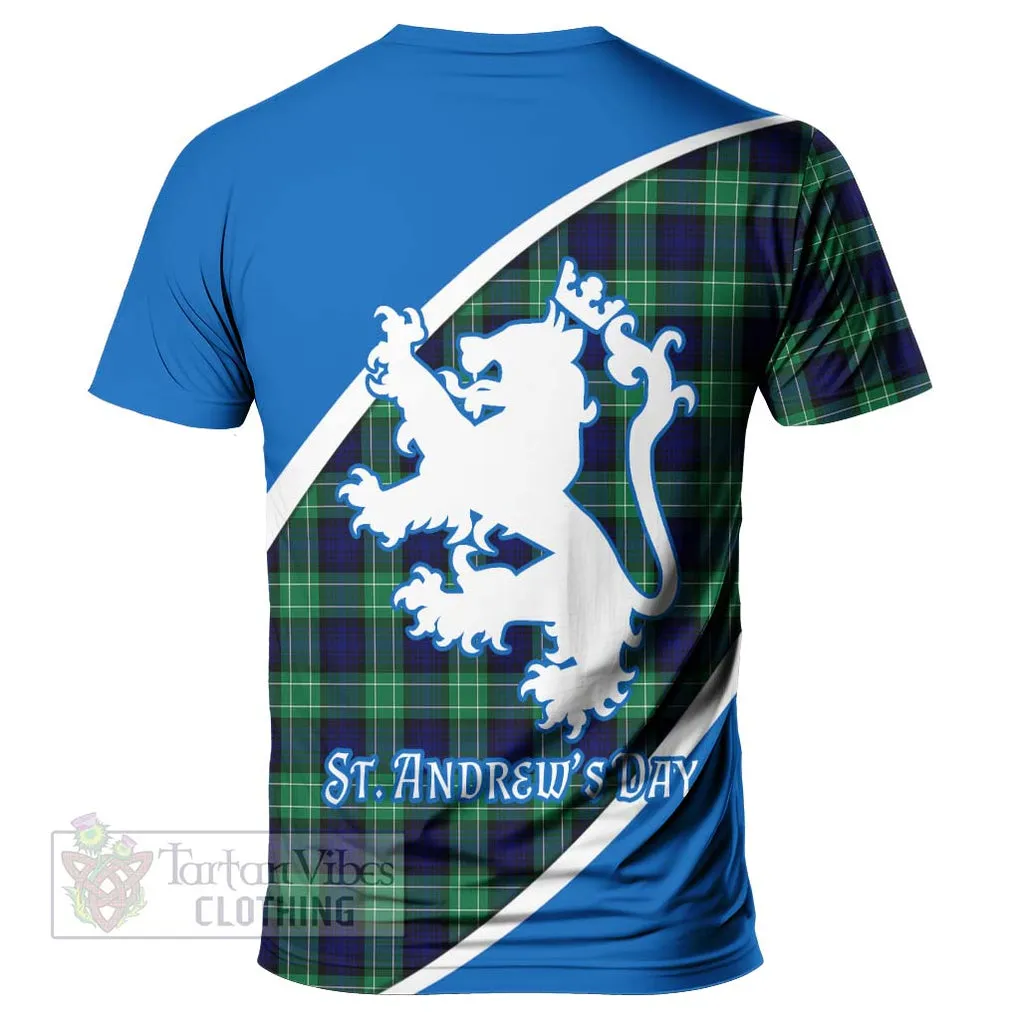 Abercrombie Family Crest Tartan T-Shirt Celebrate Saint Andrew's Day in Style