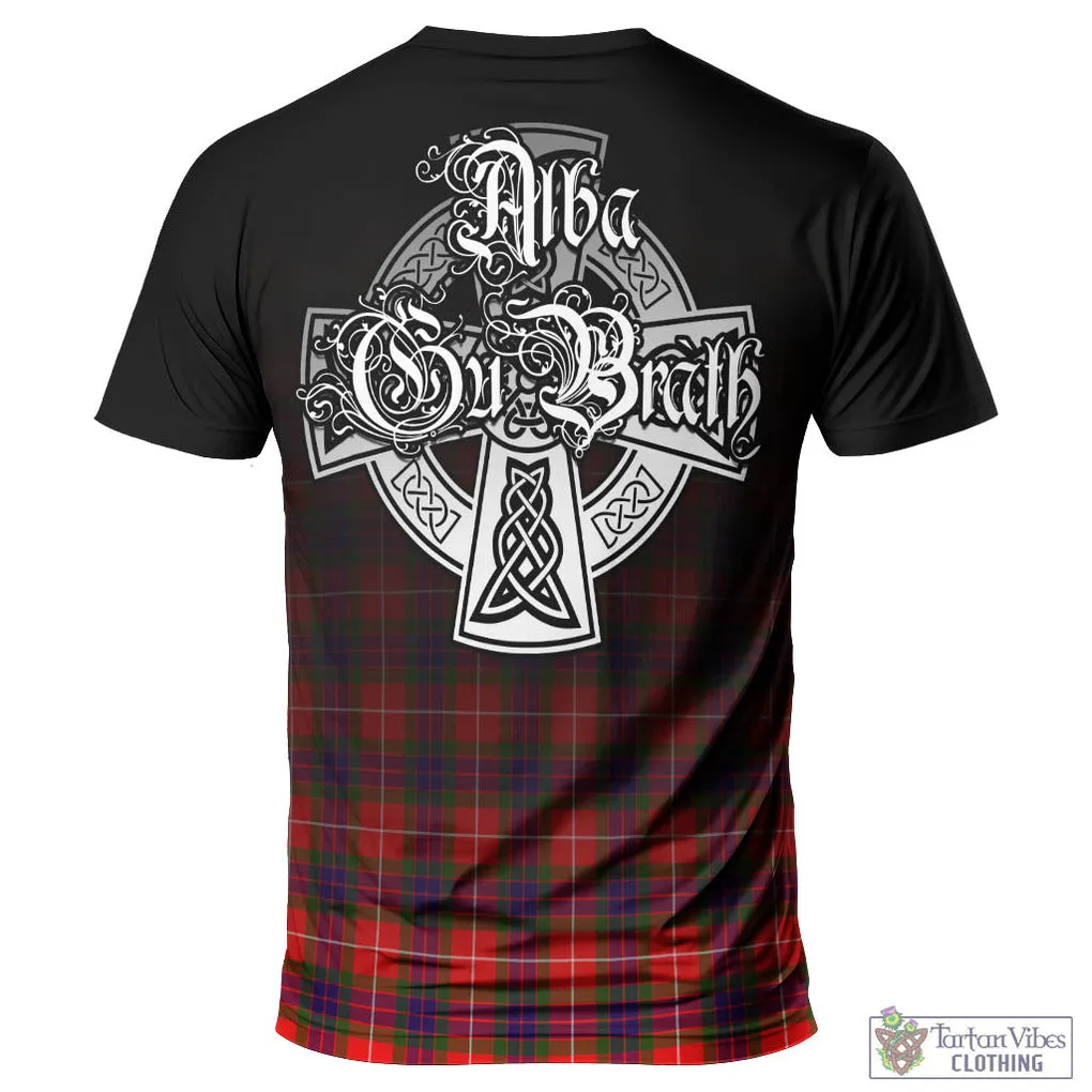 Abernethy Tartan T-Shirt Featuring Alba Gu Brath Family Crest Celtic Inspired