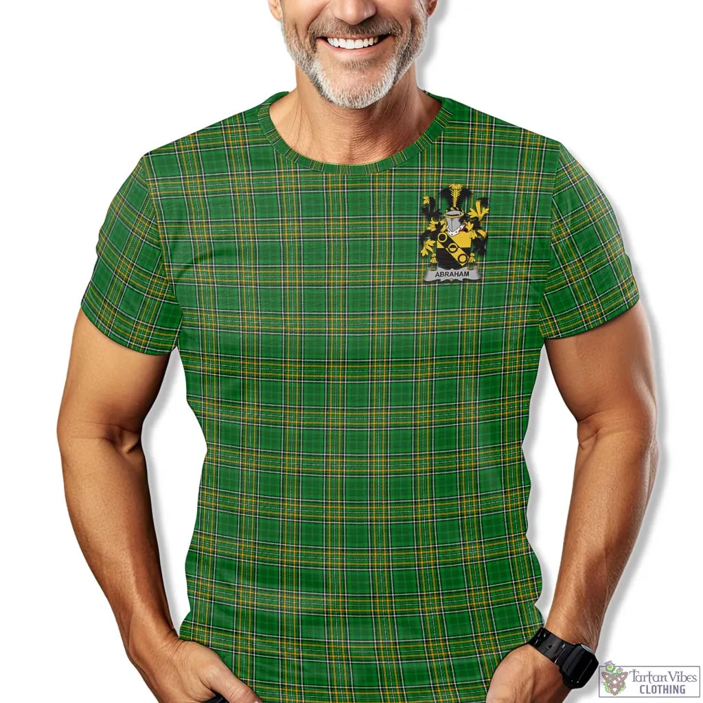 Abraham Irish Clan Tartan T-Shirt with Family Seal