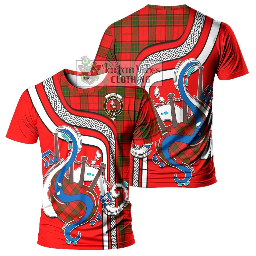 Adair Tartan T-Shirt with Epic Bagpipe Style