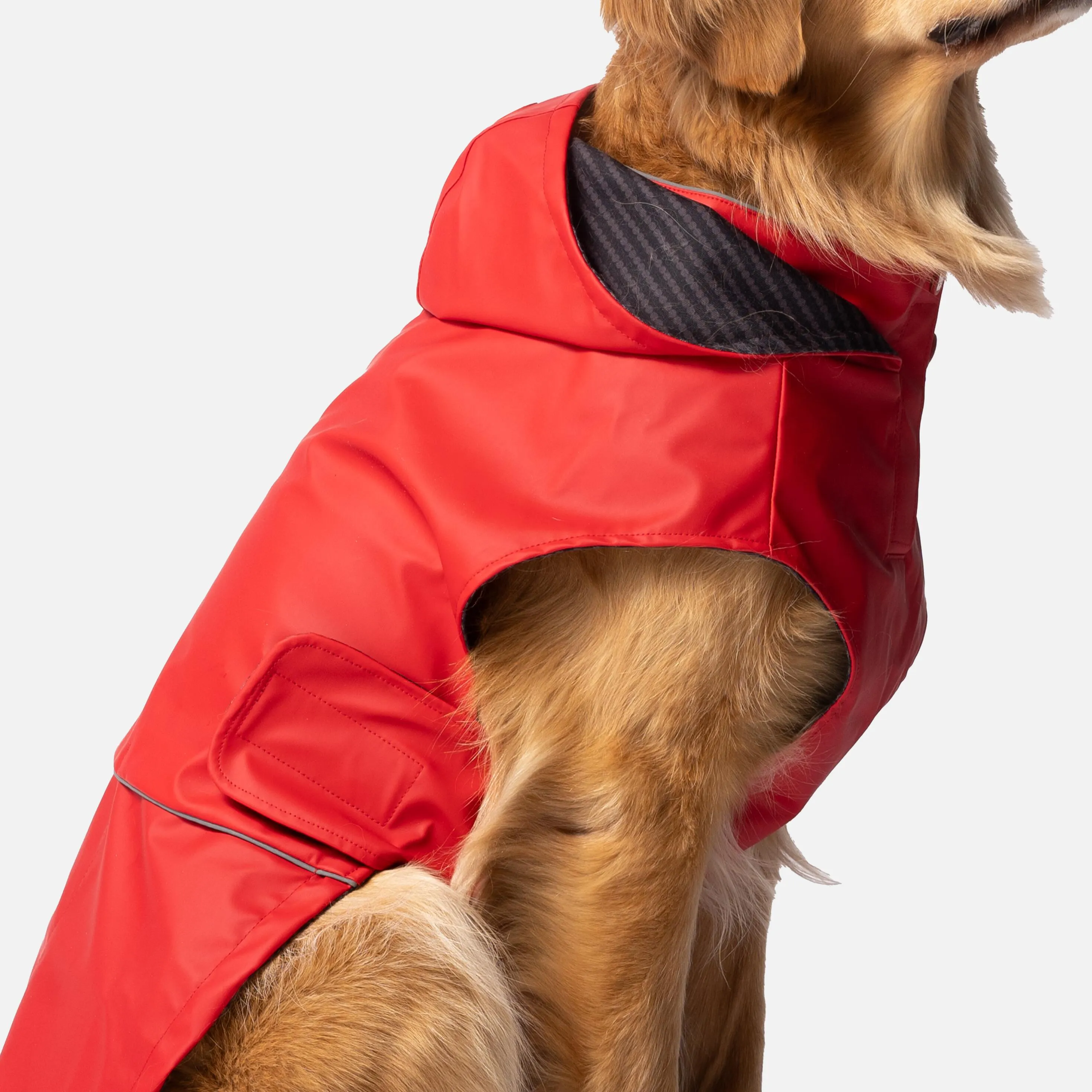 Aden 2.0 Dog Raincoat Red