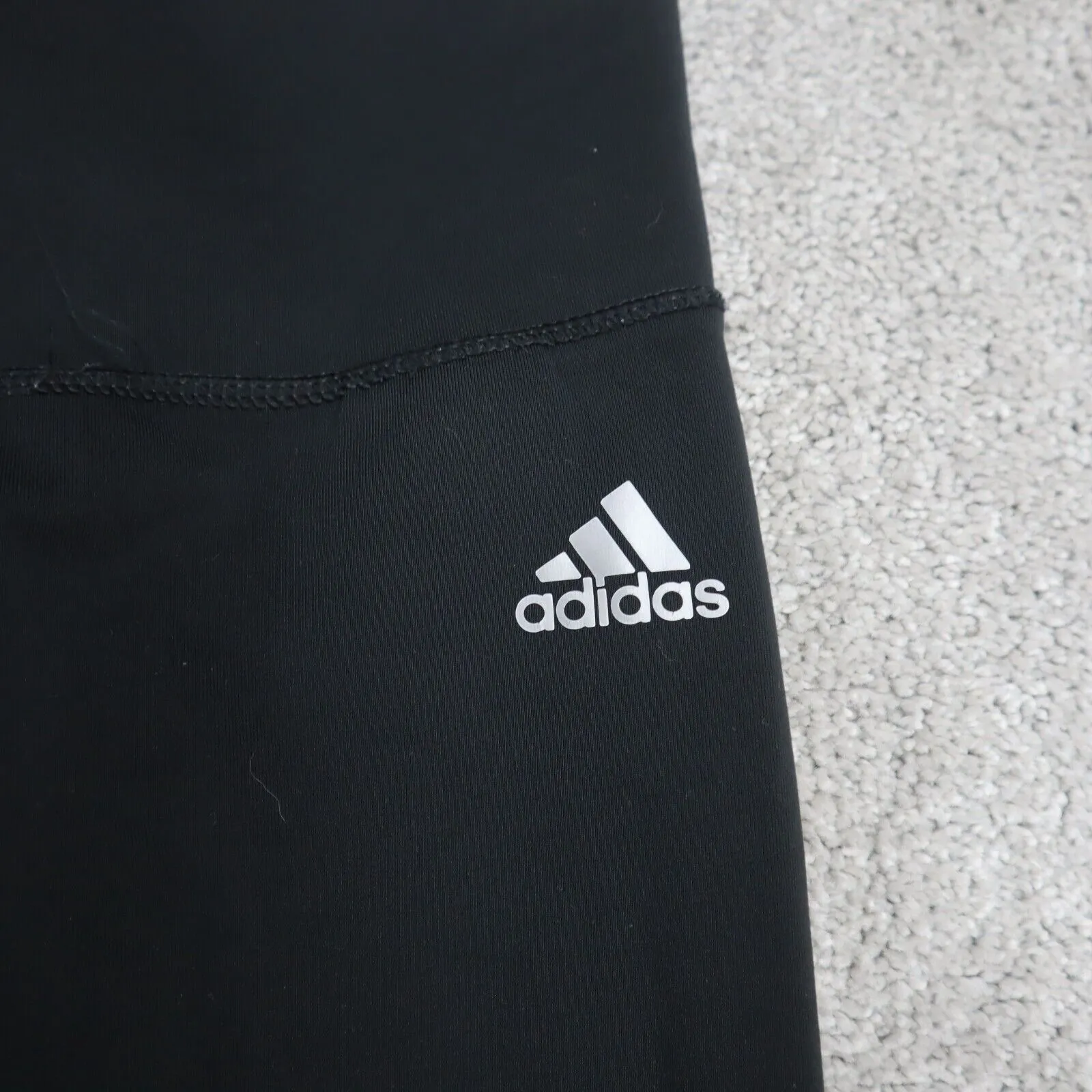 Adidas Climalite Womens Activewear Ankle Legging Mid Rise Black Size X Small