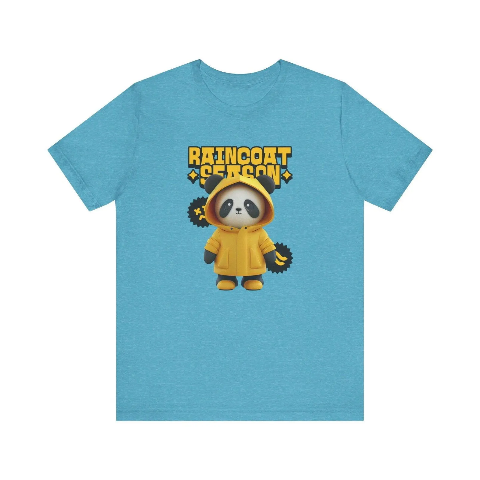 Adventure Raincoat Season Panda T Shirt