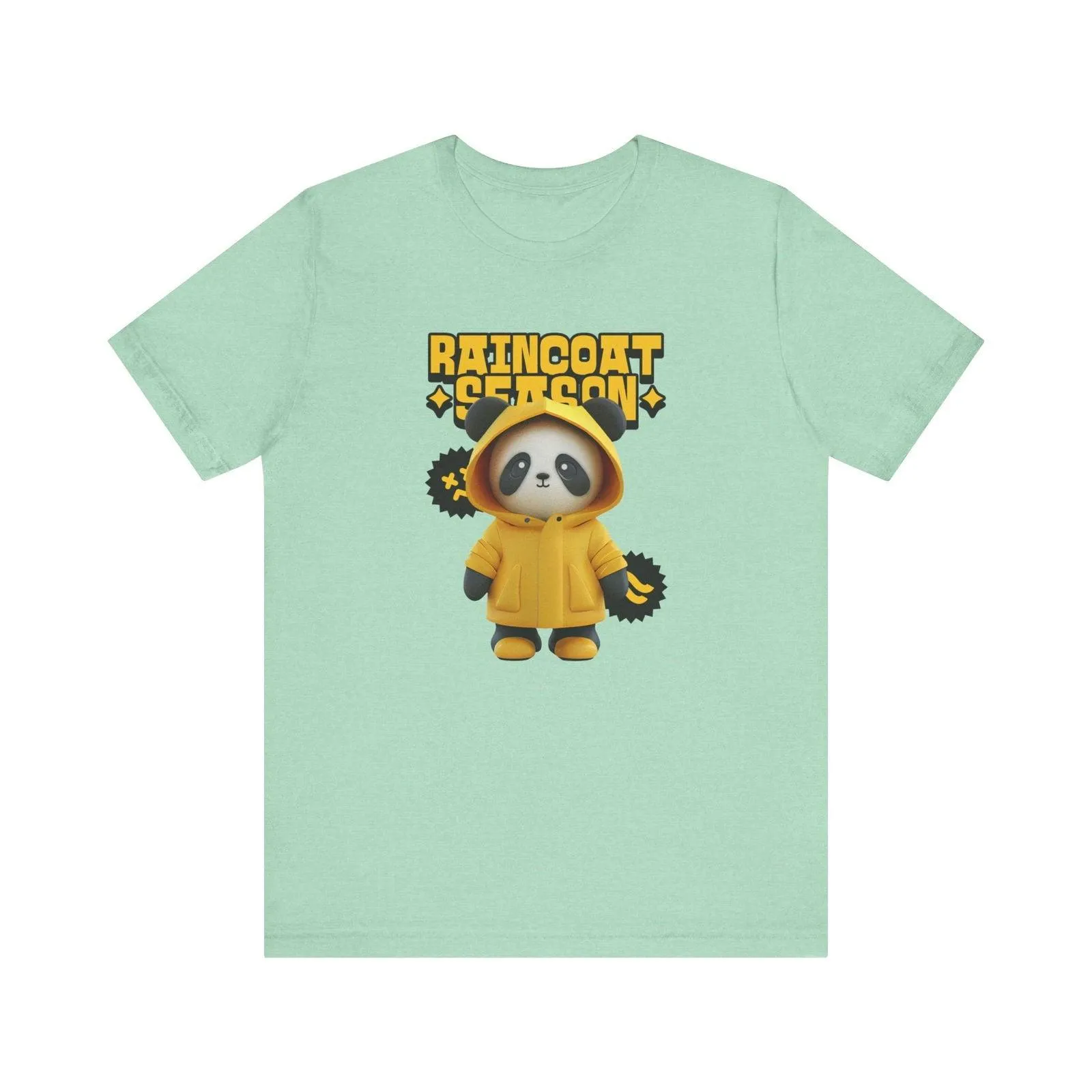 Adventure Raincoat Season Panda T Shirt