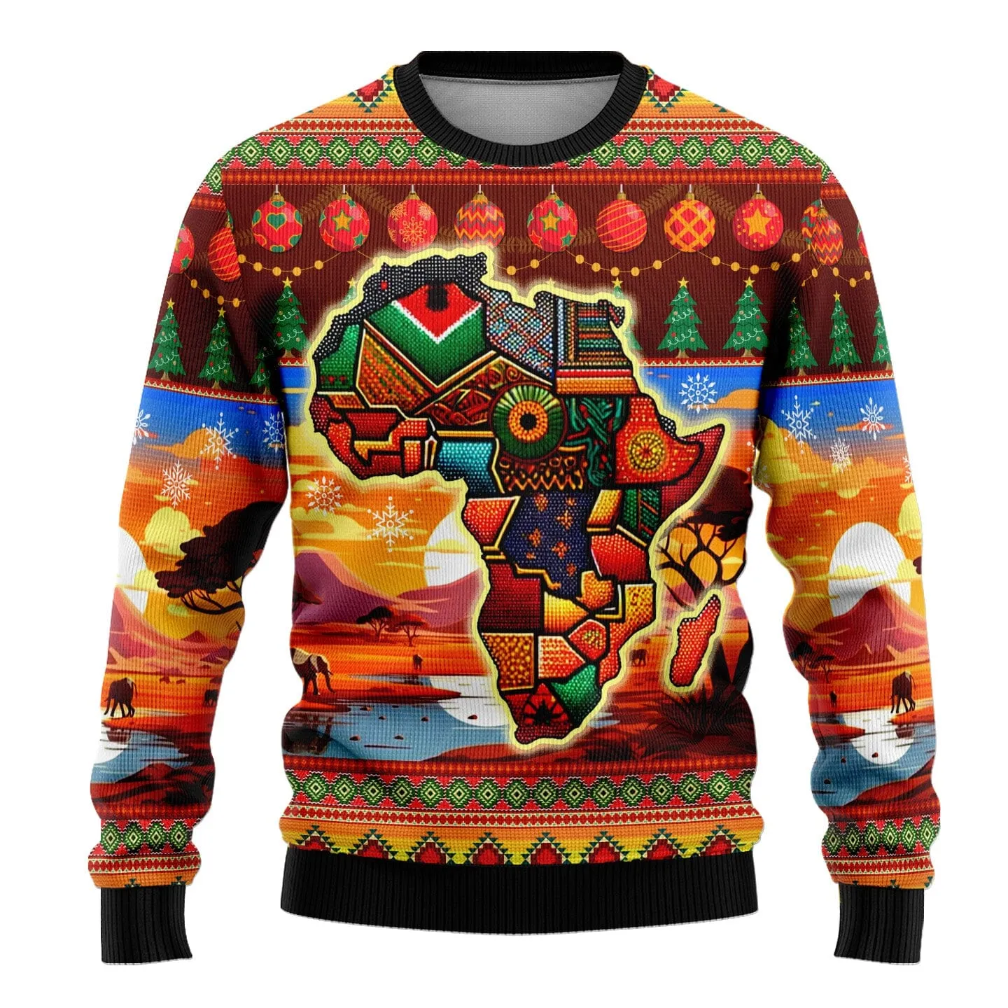 African Heritage and Celebrated Christmas Ugly Sweatshirt