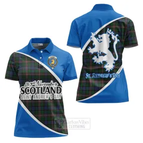 Allison Family Crest Tartan Women's Polo Shirt Celebrate Saint Andrew's Day in Style