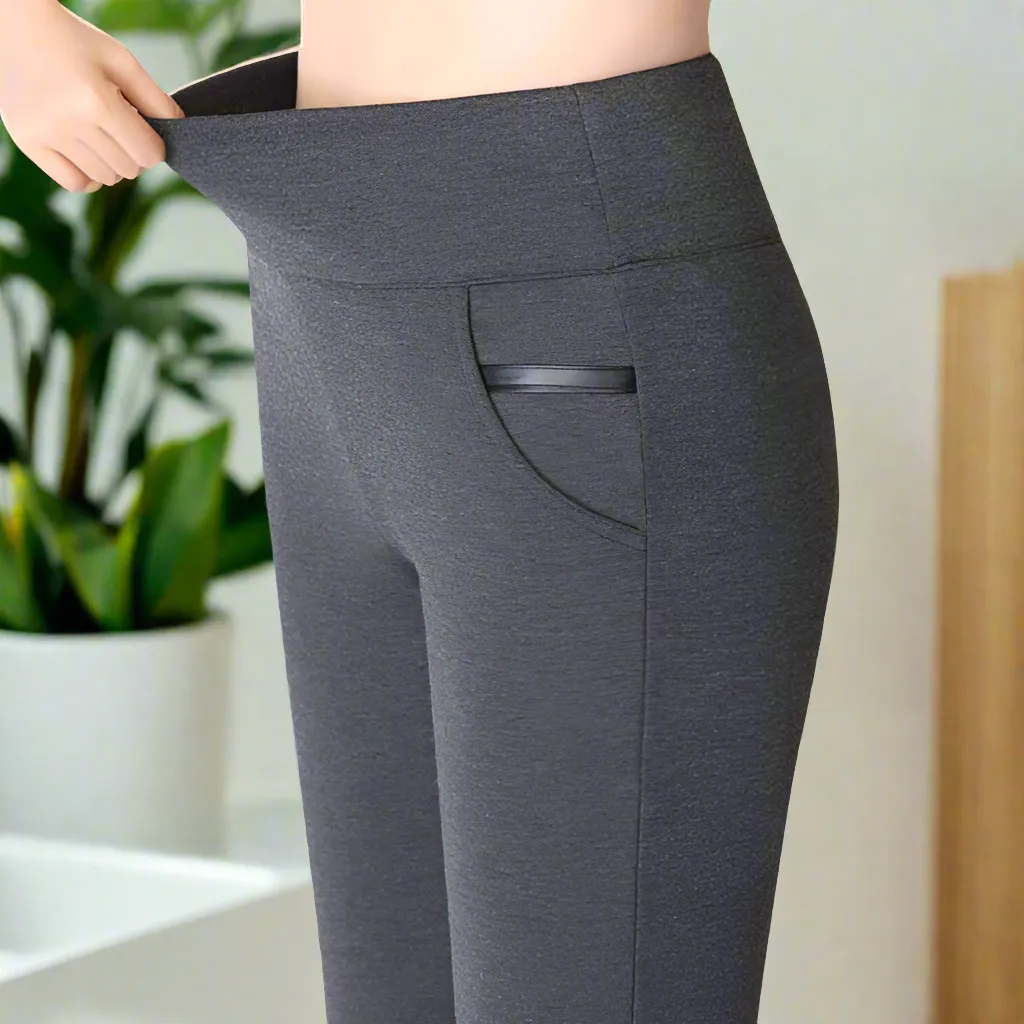 ALTAYSKIY Comfortable High Elastic Waist Pencil Pants