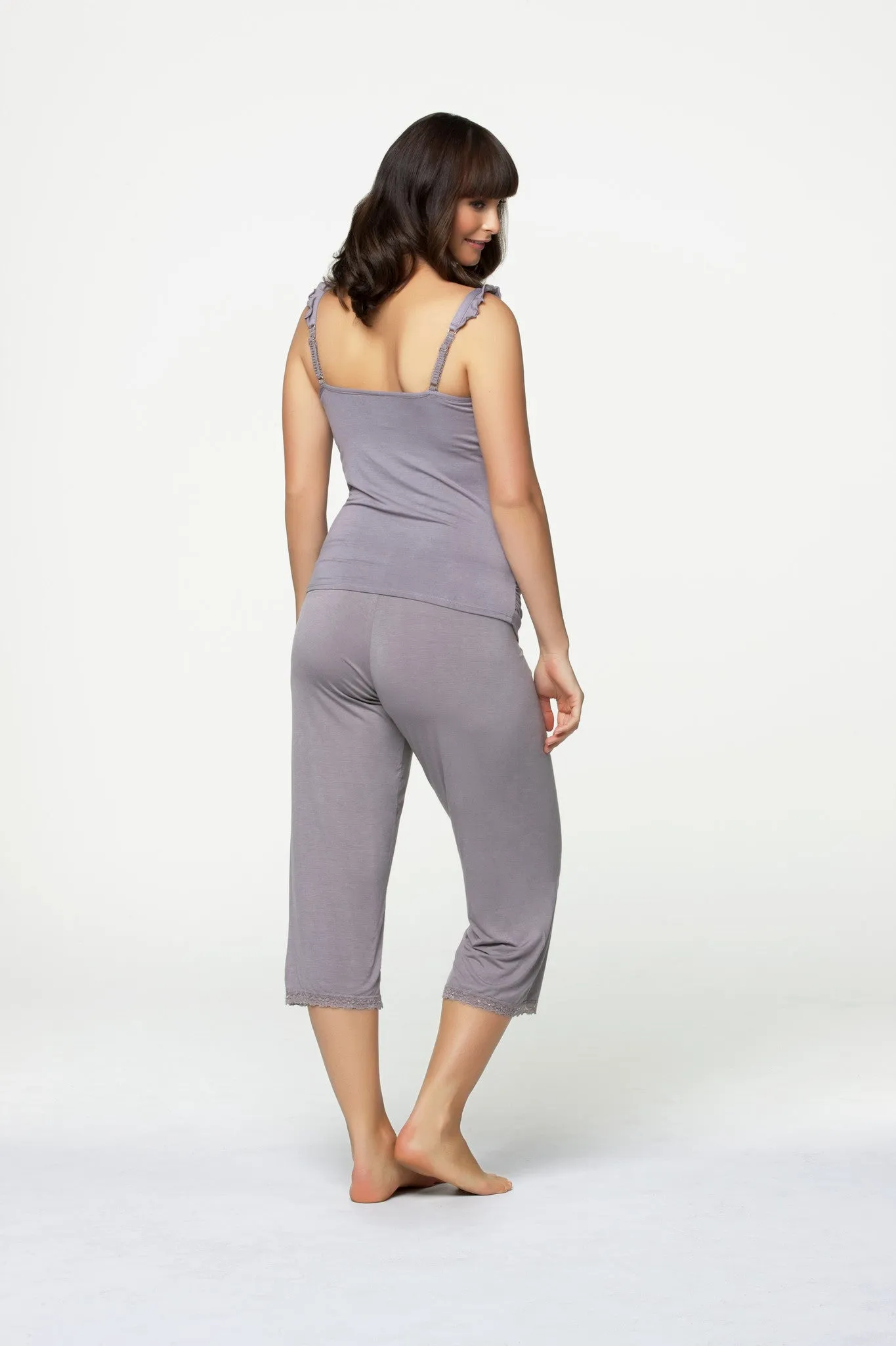 Apple Crumble Grey Maternity Pyjama Pant - Cake