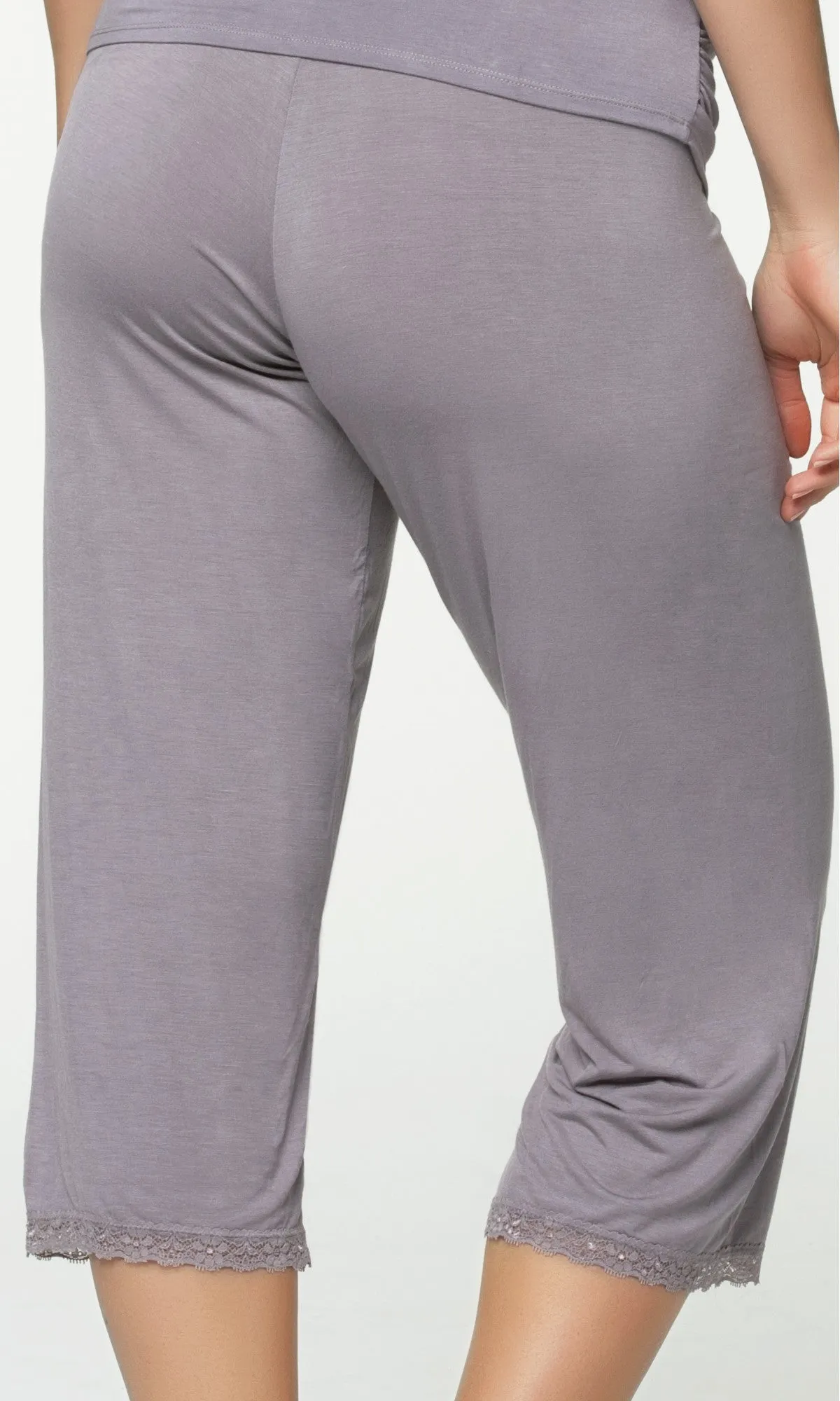 Apple Crumble Grey Maternity Pyjama Pant - Cake