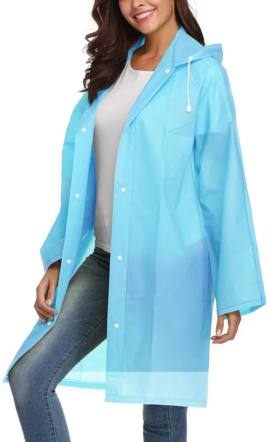 Avoogue EVA Raincoat Waterproof Rain Poncho Rain Jacket Women Long Rain Cape