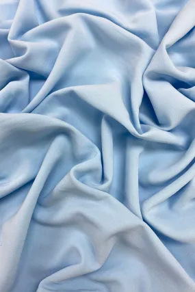 Baby Blue Triacetate Heavy Matte Crepe