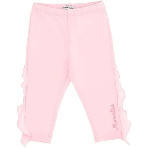 Baby Girls PInk Ruffle Leggings