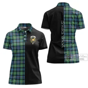 Bailey Ancient Tartan Women's Polo Shirt with Family Crest and Half Of Me Style