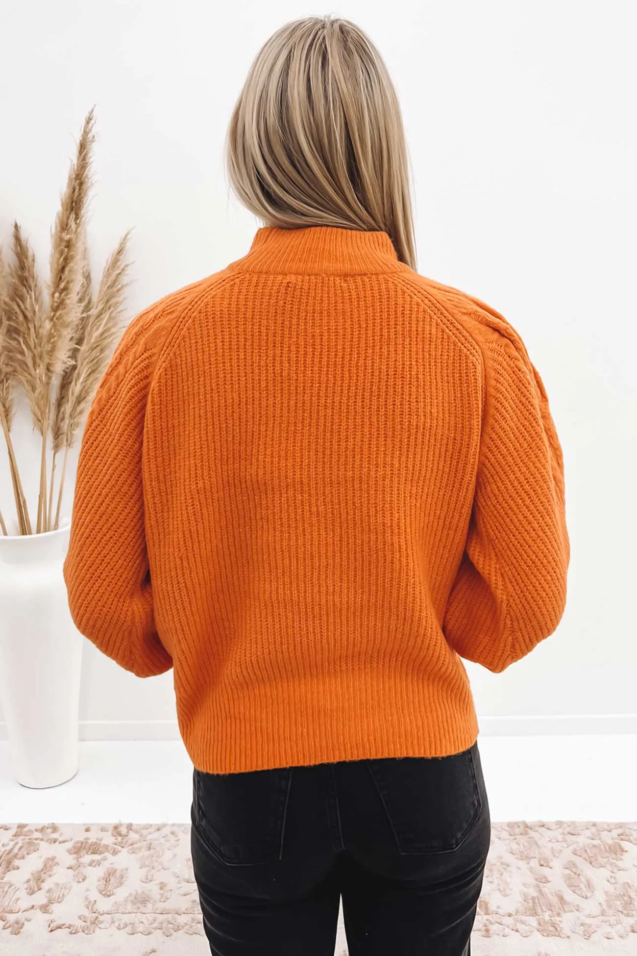 Bailey Knit Sweater Orange