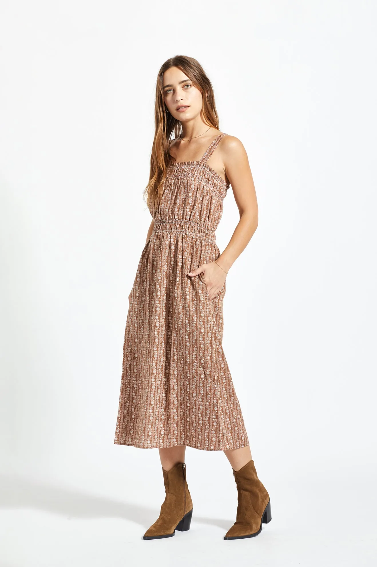 Balboa Linen Dress - Bison