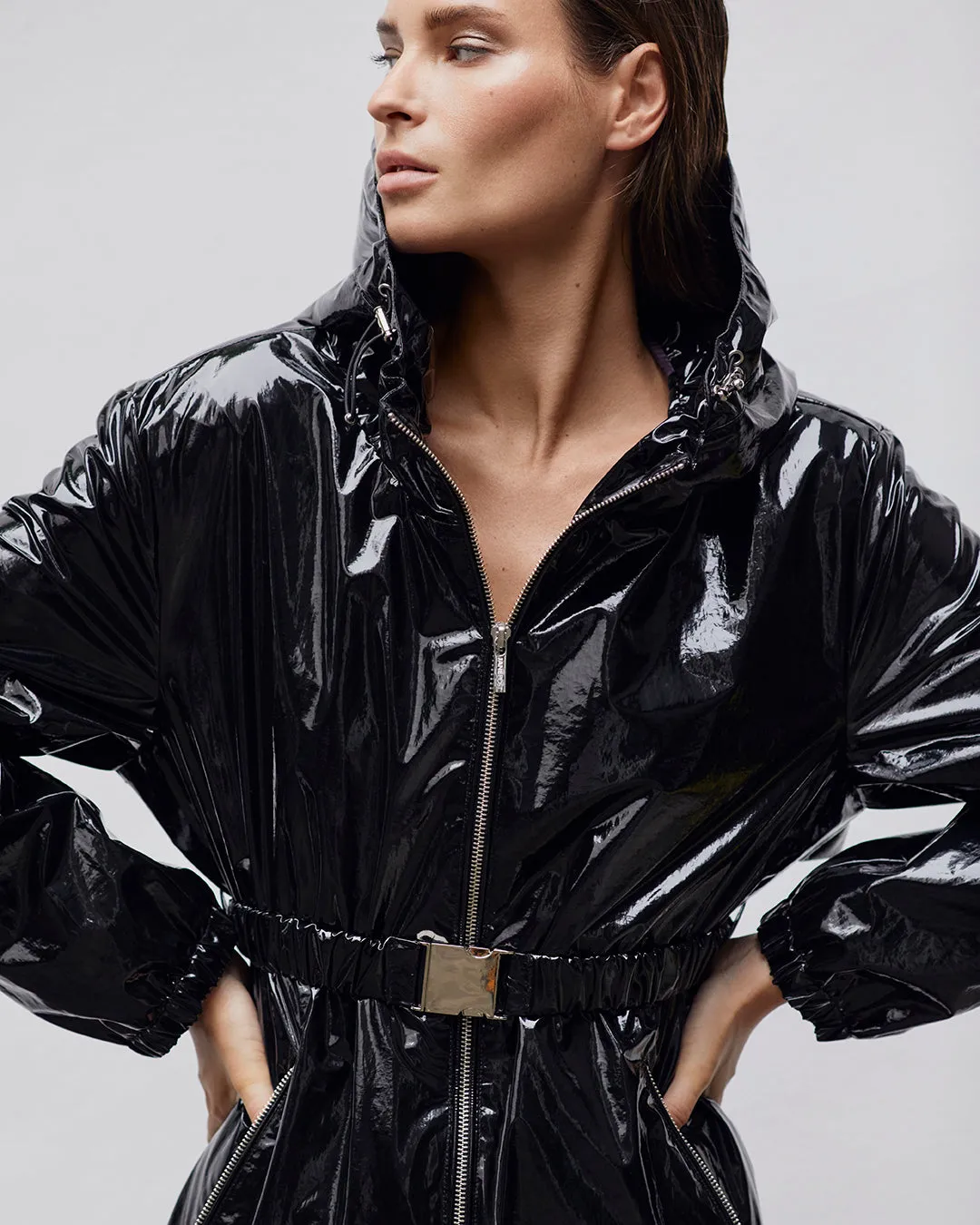 BELTED SLICKER ANORAK