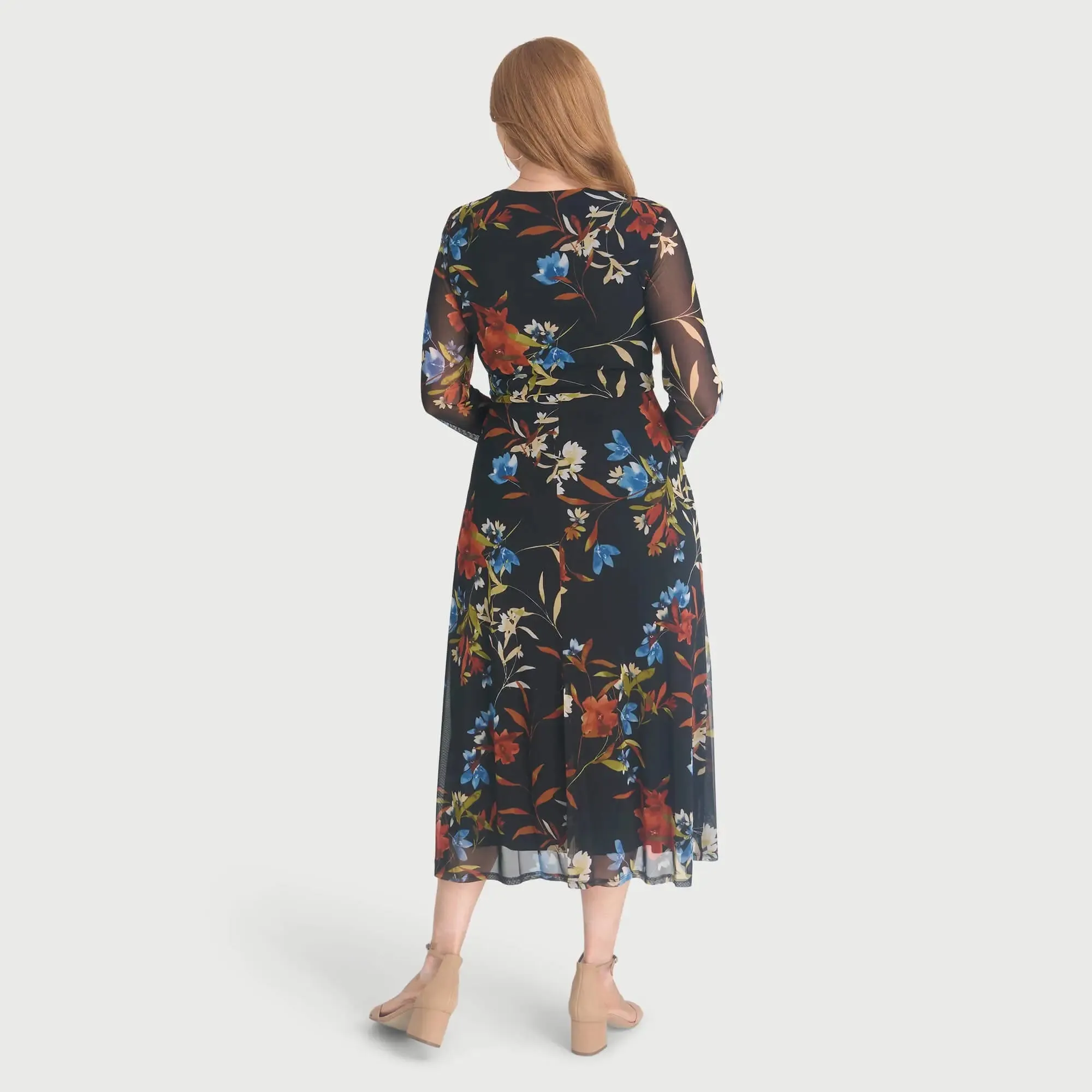 Berlin Spice Floral Midi Dress