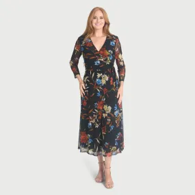 Berlin Spice Floral Midi Dress