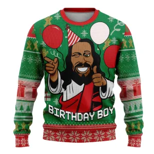 Birthday Boy Jesus Ugly Sweatshirt