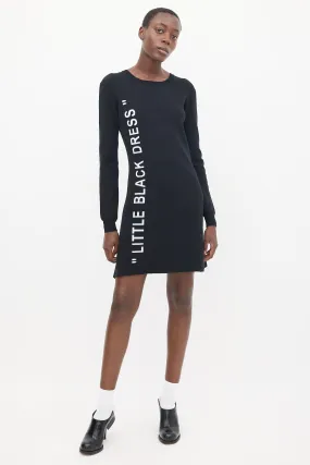 Black & White Logo Sweater Dress