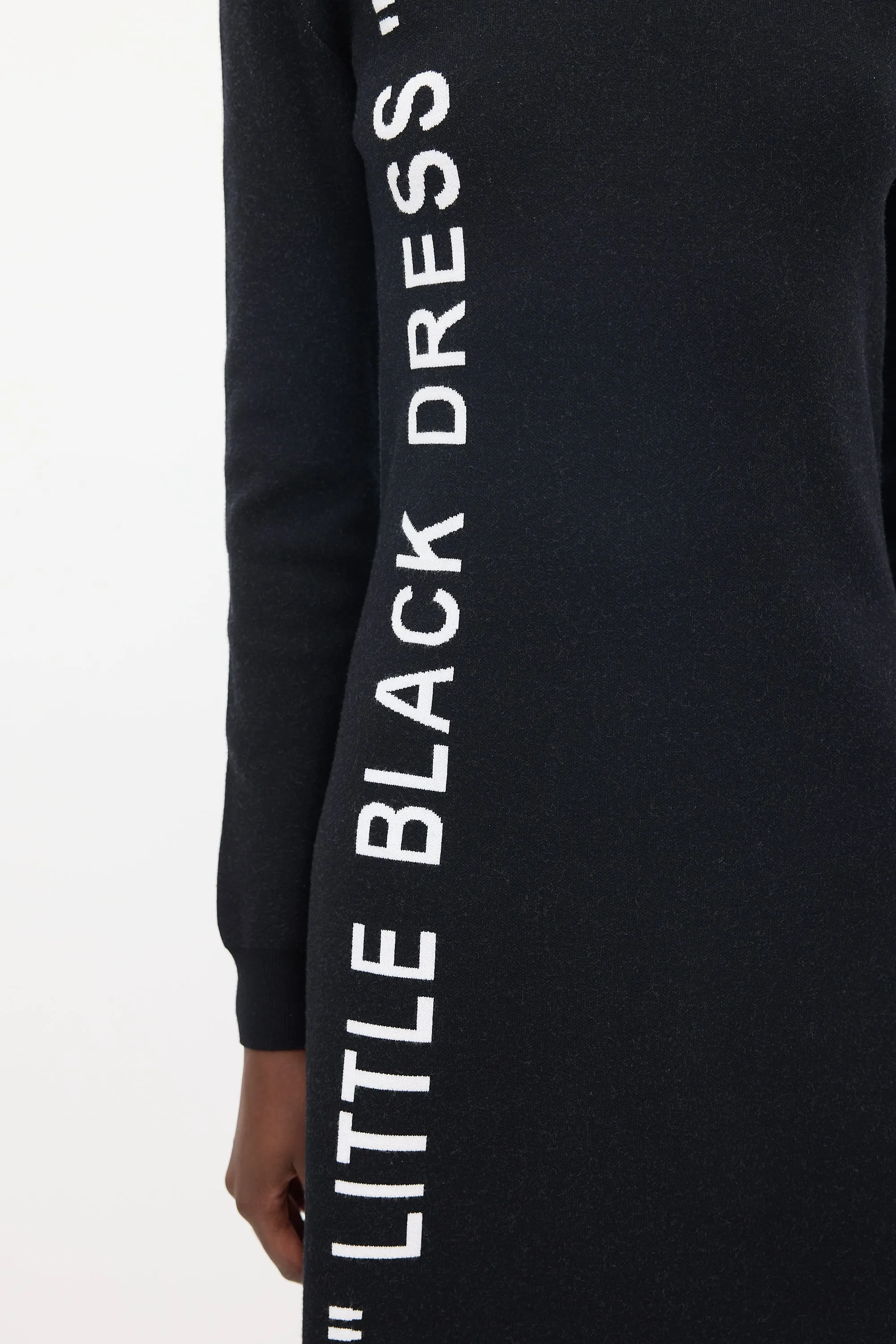 Black & White Logo Sweater Dress