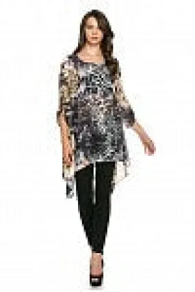 Black Animal Print Tunic