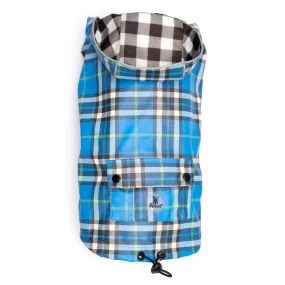 Blue Plaid London Raincoat