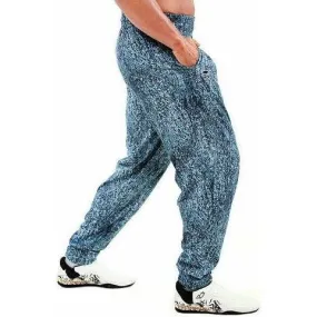 Bodybuilding Weightlifting  Workout Gym Pants Blue Stonewash Baggy