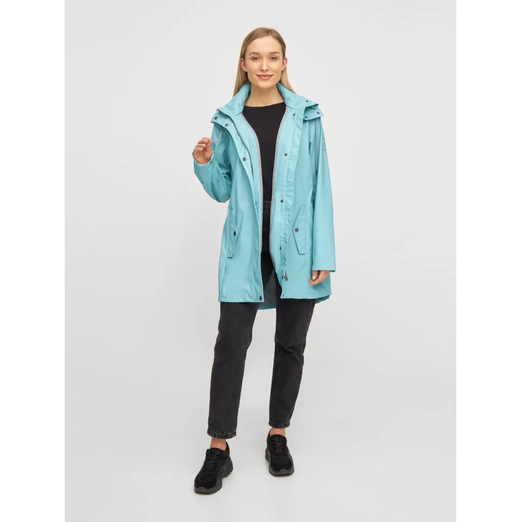 Brooke Solid Raincoat - Aqua Blue